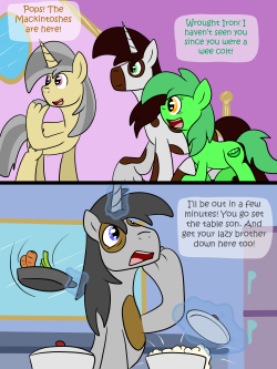 ask-mack-ponyville-blacksmith:Chic Pea hasn’t been here in