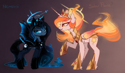 magnalunaarts:AU: Nemesis and Solar Flare are the war form of