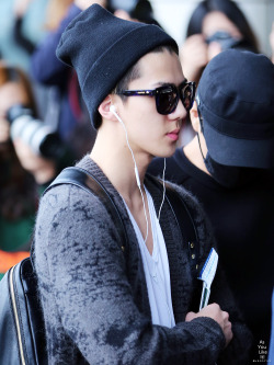 dailyexo:  Sehun - 141025 Gimpo Airport, departing for Beijing