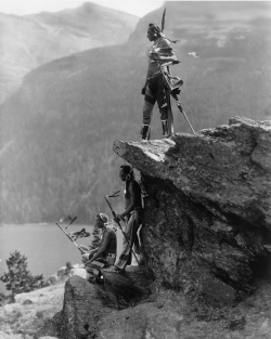  Native Americans at at Glacier National Park, Montana c.1910