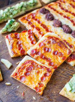 do-not-touch-my-food:  Pepperoni Pizza and Chipotle Avocado Cucumber