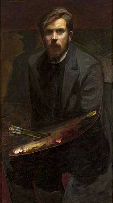 Henryk Szczygliński 1881-1944 (Polish), Self-Portrait, oil on