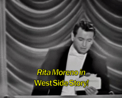 black-0rpheus:  Rock Hudson presenting Rita Moreno her Oscar