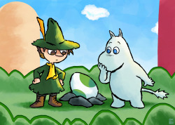 megaryan104:  i like Moomin and i like Yoshi so here’s Moomin