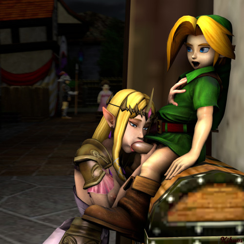 kihum:  Zelda x Young Link: Back Alley Cumshot 1  Blowjob 1  Cumshot 2    Blowjob 2Cumshot 3  Blowjob 3   Great idea? Check!  Great models? Check!  Convincing scenery? Check!   â€¦  Problems with the lighting on the map. Where is her arm? Why does it