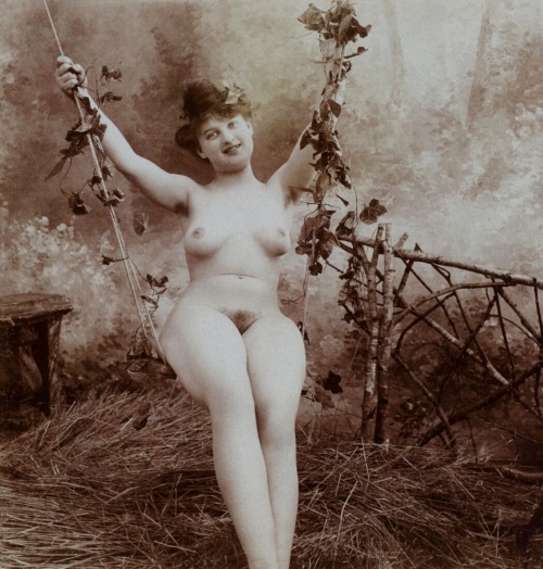 IN HONOR OF 2000 FOLLOWERS…. A Victorian Woman Sitting Naked on a Swing The gift that keeps on giving