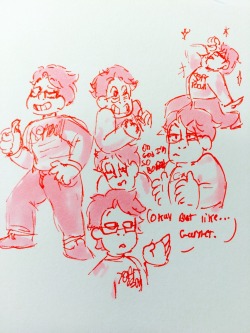 And finally, doodles of me