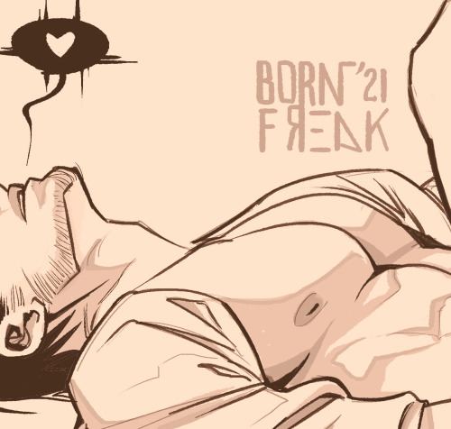 bornfreakdraws:Someone has a habit of edging himself thinking