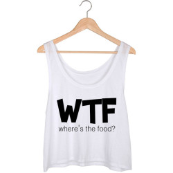 joykitten267:  Wtf Wheres the Food Girls Crop Top   ❤ liked