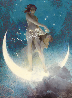 vintagegal:  Edwin Howland Blashfield- Spring Scattering Stars,