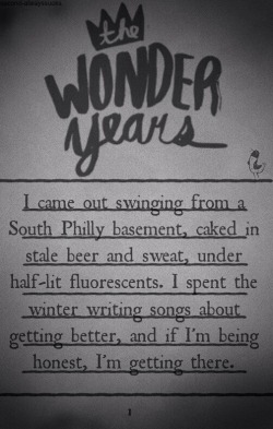 ritz–rubble:  Came Out Swinging-The Wonder Years