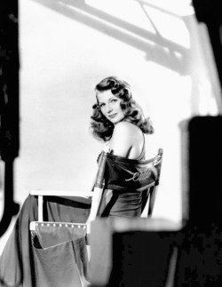 summers-in-hollywood:Rita Hayworth on the set of Gilda, 1946
