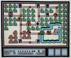 it8bit:  Cross Stitched Mario Maps  Created by Cross-Stitch