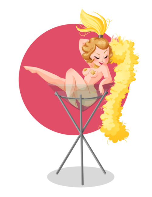 genevieve-ft:  Illustration for Montreal Burlesque Festival (part I) 