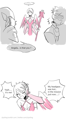 ziyoling:  Short hair pink mercy！8D   I'm not good at English. I translate in Lingocloud. 