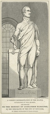 publius-esquire:  The statue of Hamilton (1757-1804) was the