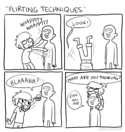 thefrogman:  Flirting Techniques by Caro Ramsey [website | twitter]