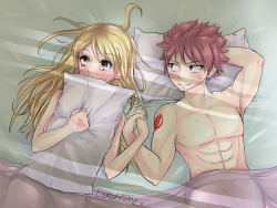 lolohime:  Nalu Love Fest day 3 - Comfort  “w-we did it!”