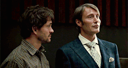 turian-chocolate:  Hannibal and Will + height difference requested