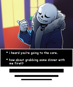 spectrumtonic:  (」゜ロ゜;)」 WHY YOU DO THIS SANS. Seriously,
