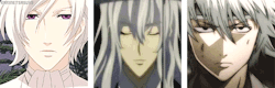 tiptoze:  karinetsasuke:  ☆*・°☆ Gray/White Haired Boys