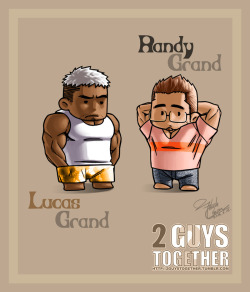 2guystogether:Character Design of “2 Guys Together” Cute
