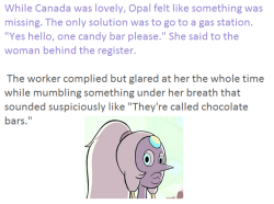 badficniverse:  From the fanfic “The candy bar debacle” 
