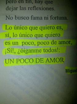 Solo un poco de amor… 