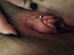 katie-ramey:  Pumped my clit up a bit for the first time… I