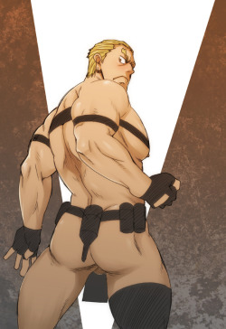 yaoi4nerds:  Gamagoori from Kill la Kill drawn by 水金魚