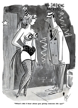  Burlesk cartoon by  Bob “Tup” Tupper.. Scanned from the