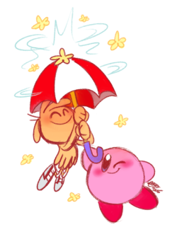 celebi9:  Wander and Kirby Parasol! <333 