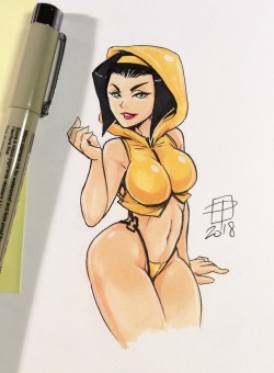 callmepo: Speed tiny doodle of a Shawtie in Hoodie - Faye. 