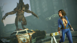 snippstheslammer:   Vault Dweller Elizabeth Encounters A Deathclaw