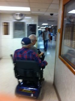 Guy I saw at the local VA Hospital picking up his lady in his