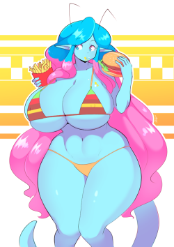 riendonut: theycallhimcake: that cotton candy burger chompin