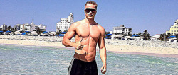 billyraysorensen:  Chiseled blonde muscled lad David Lengauer