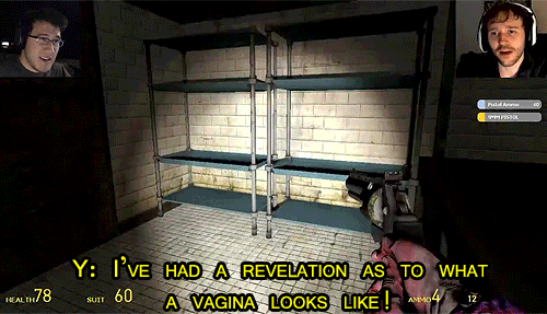 hauntedtesty:  Markiplier and Yamimash: The Vagina Chronicles, Part One