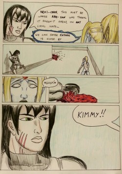 Kate Five vs Symbiote comic Page 107  A lot of work went into