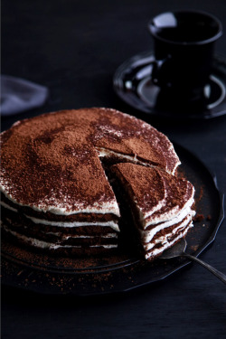 chocolateguru:  Tiramisu Layer Cake 