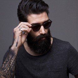 the-bearded-stag:  @roque_80 keeps it cool and stylish.  www.thebeardedstag.com
