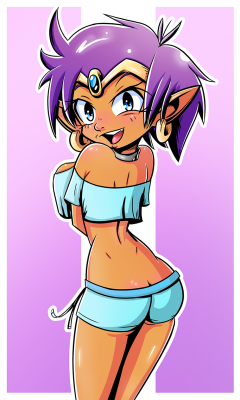 cuddlep00p:  Short Haired Shantae   cutie~ <3