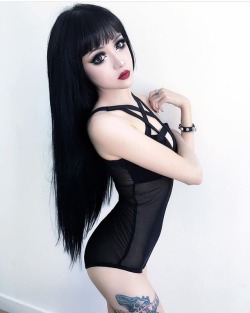 gothicandamazing:  Model: @Kina ShenDress: KillstarWelcome to