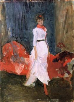 oldpainting:   artist-whistler:   Arrangement in Pink, Red and