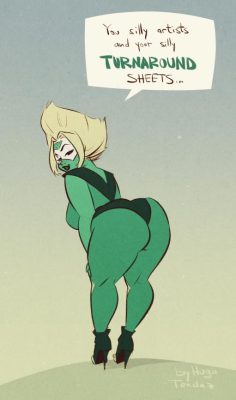   Peridot Steven Universe - Turnaround - Cartoon PinUp  You