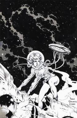 arcaneimages:  Alien Worlds # 4 cover art by Dave Stevens 