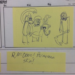 oweeeeendennis:  The first storyboard I did for Regular Show