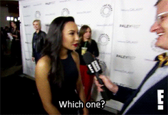 naya-rivera:  Can you tell me about the kiss? 