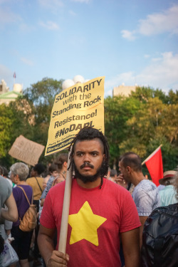 activistnyc:Rally in solidarity with #StandingRock. #NoDAPL #waterislife #protectthesacred