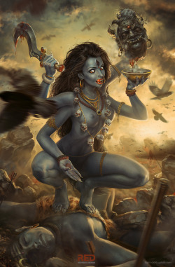 quarkmaster:   goddess Kali by Light-child    